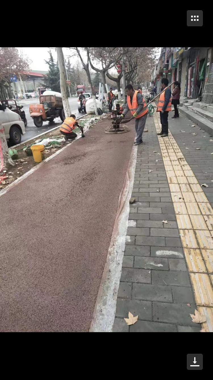 寶平路、群眾路透水地坪