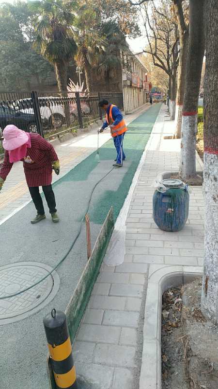 寶平路、群眾路透水地坪