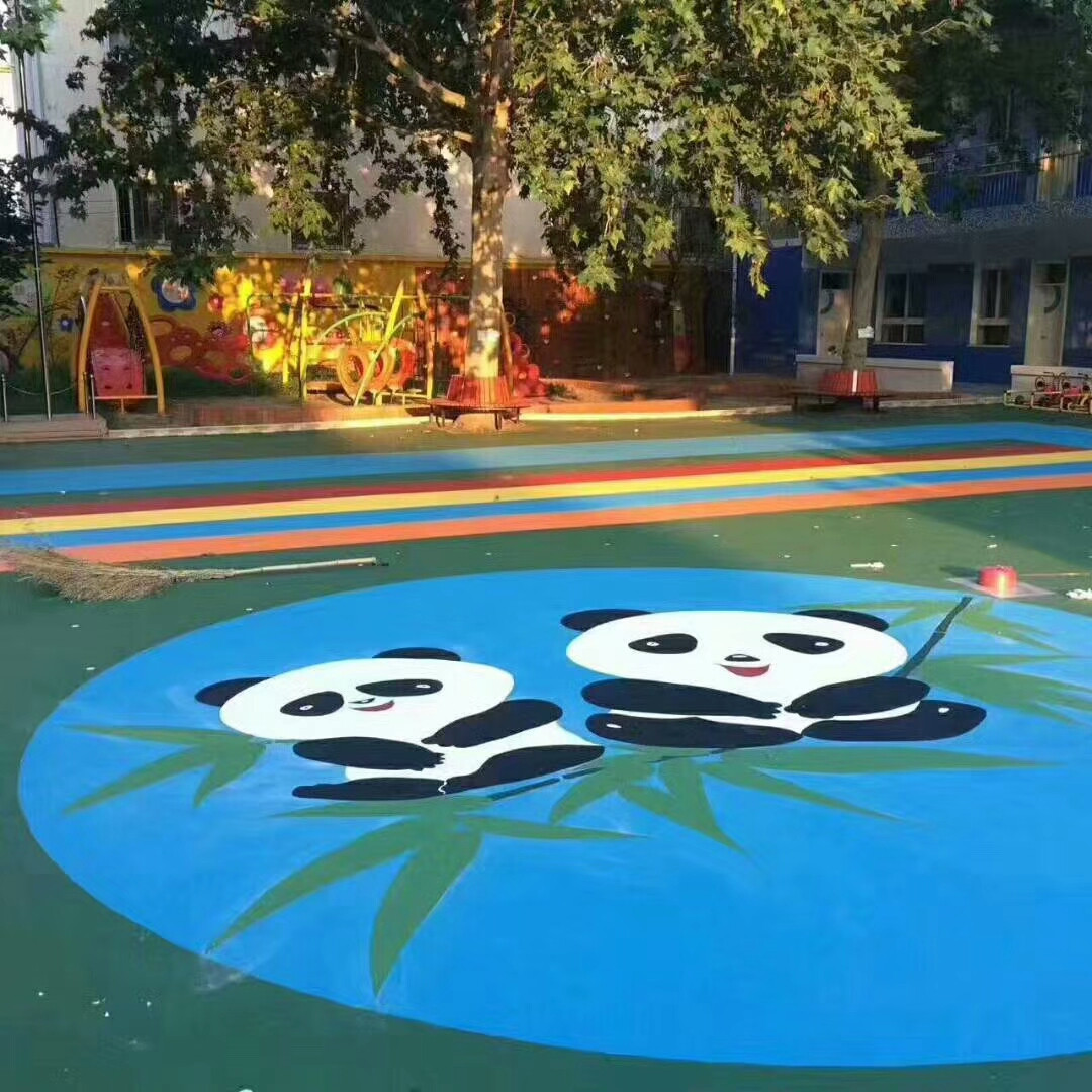 多彩透水地坪樣例