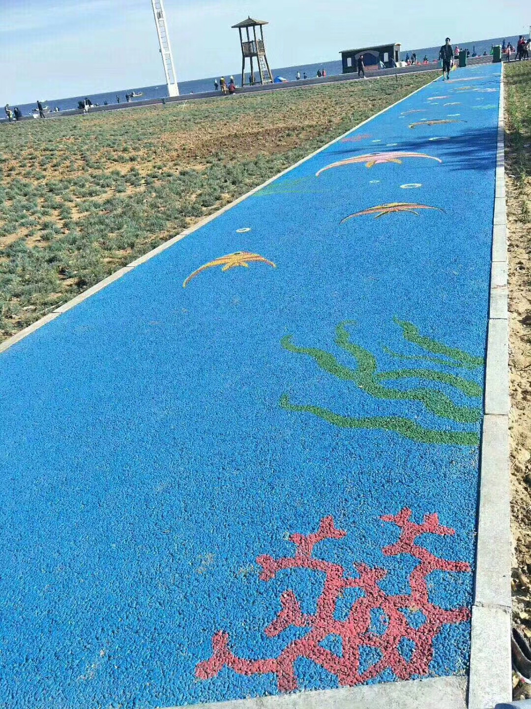 多彩透水地坪樣例