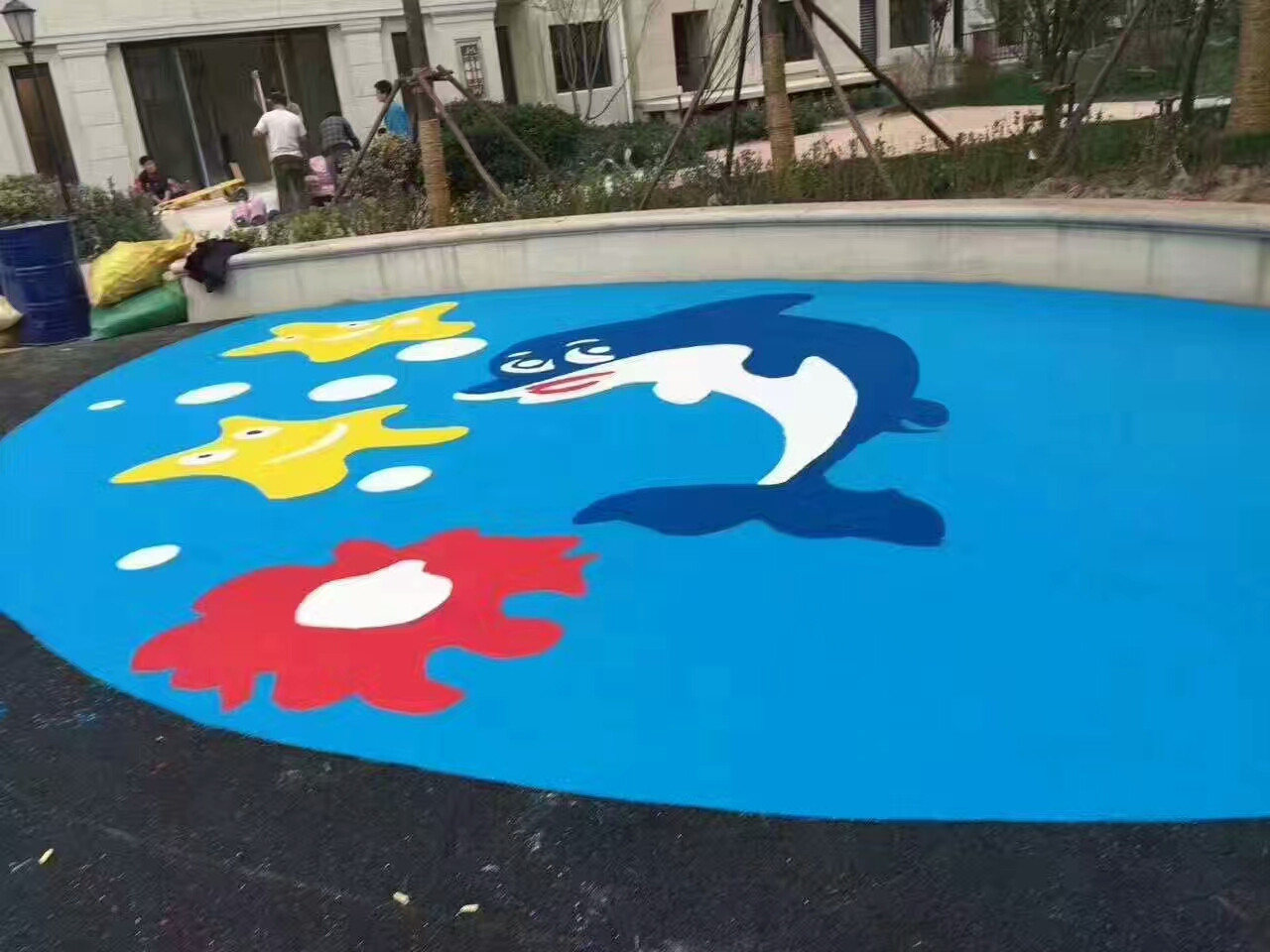 多彩透水地坪樣例