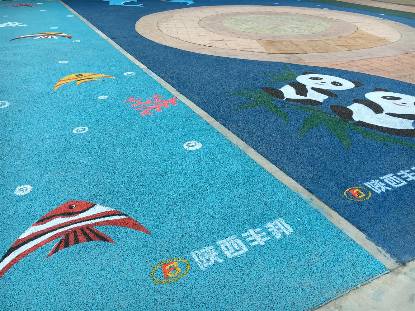多彩透水地坪樣例