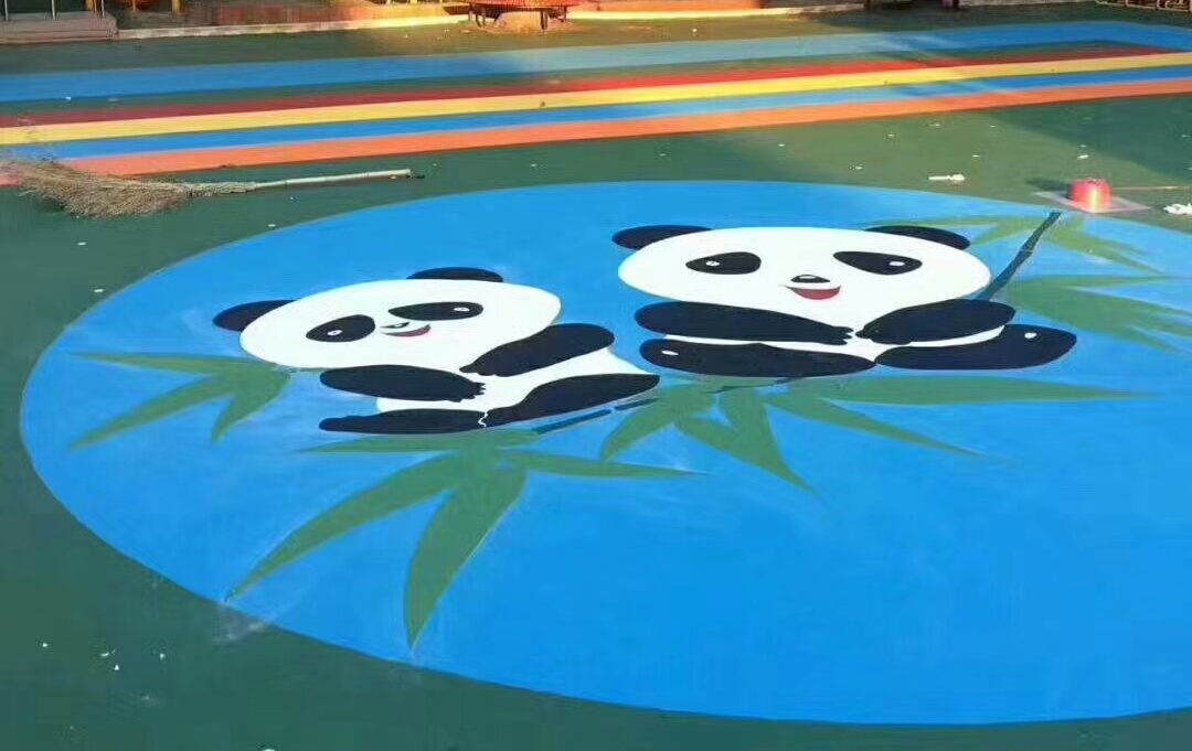 多彩透水地坪樣例