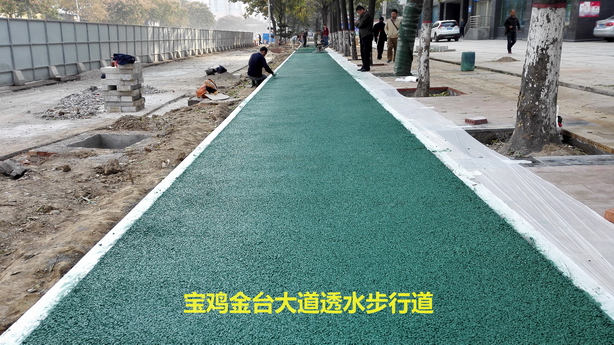 金臺大道透水人行道