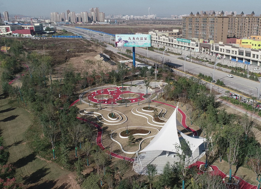 潘溪高速入口公園透水地坪