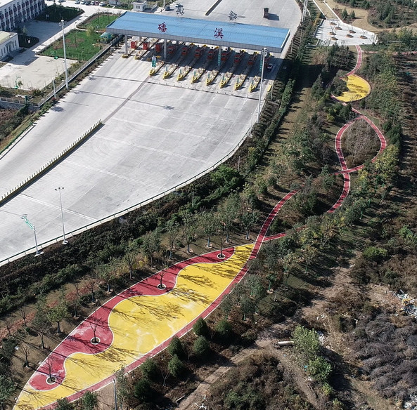 潘溪高速入口公園透水地坪