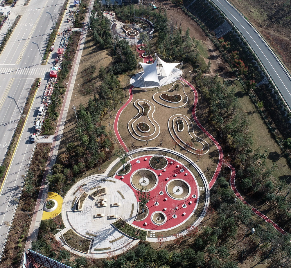 潘溪高速入口公園透水地坪