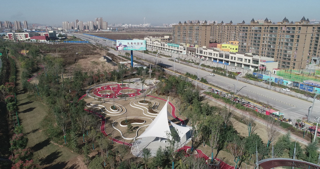 潘溪高速入口公園透水地坪