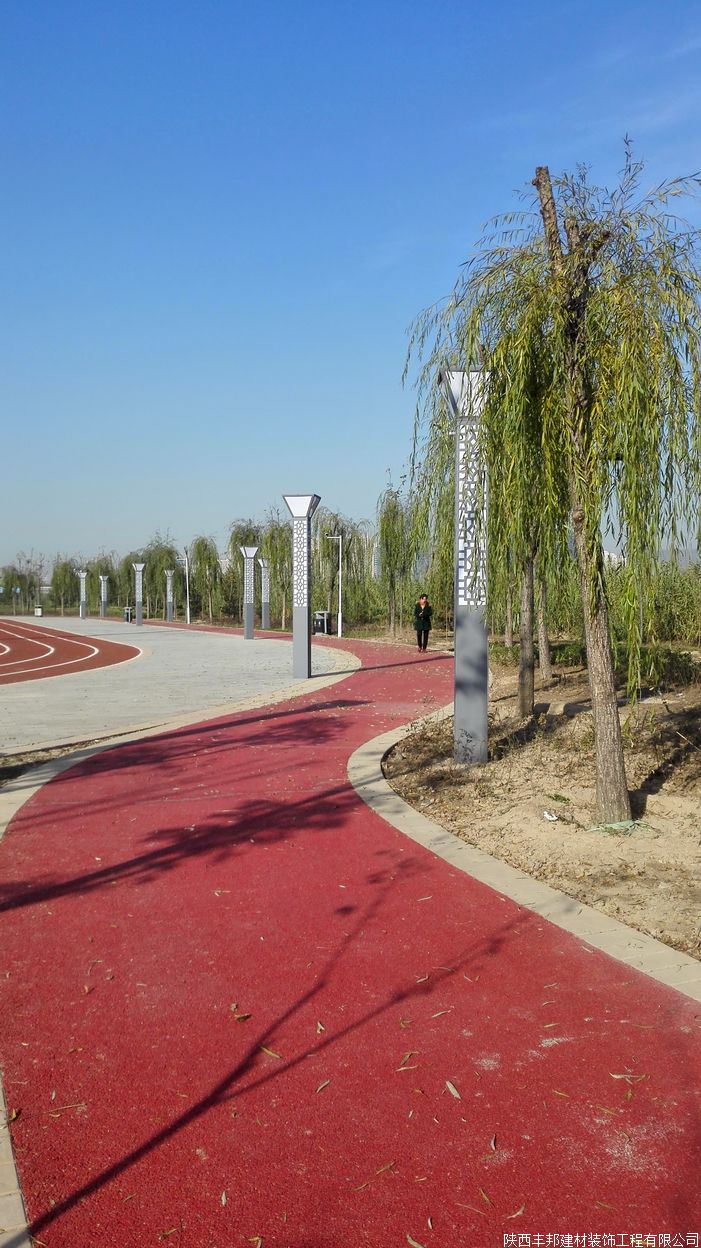 寶雞市濱河生態(tài)園透水地坪