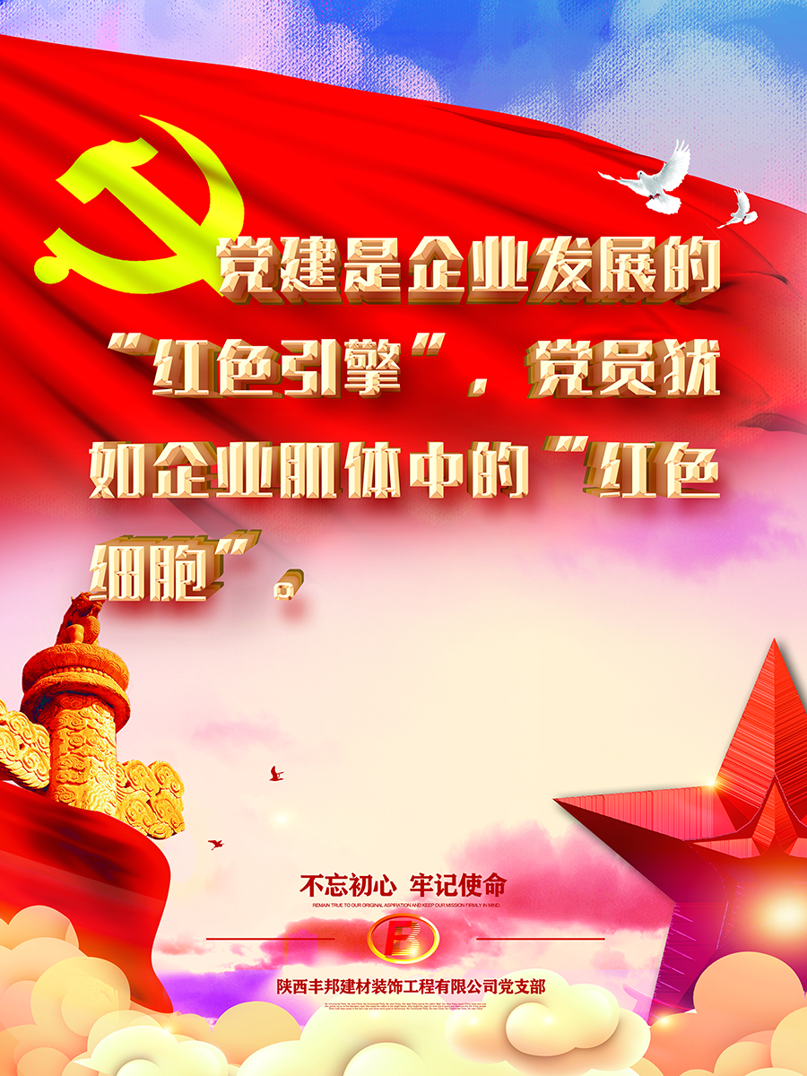 陜西豐邦黨支部黨建系列宣傳畫（二）