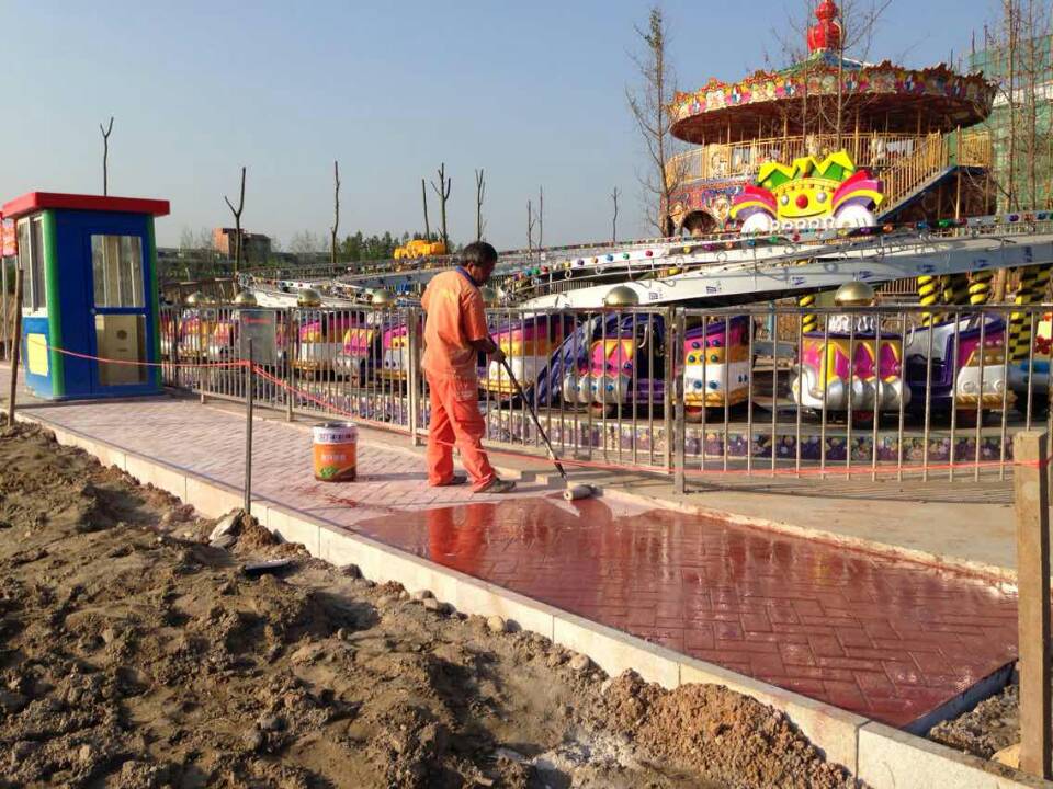 安康歡樂世界公園壓花地坪