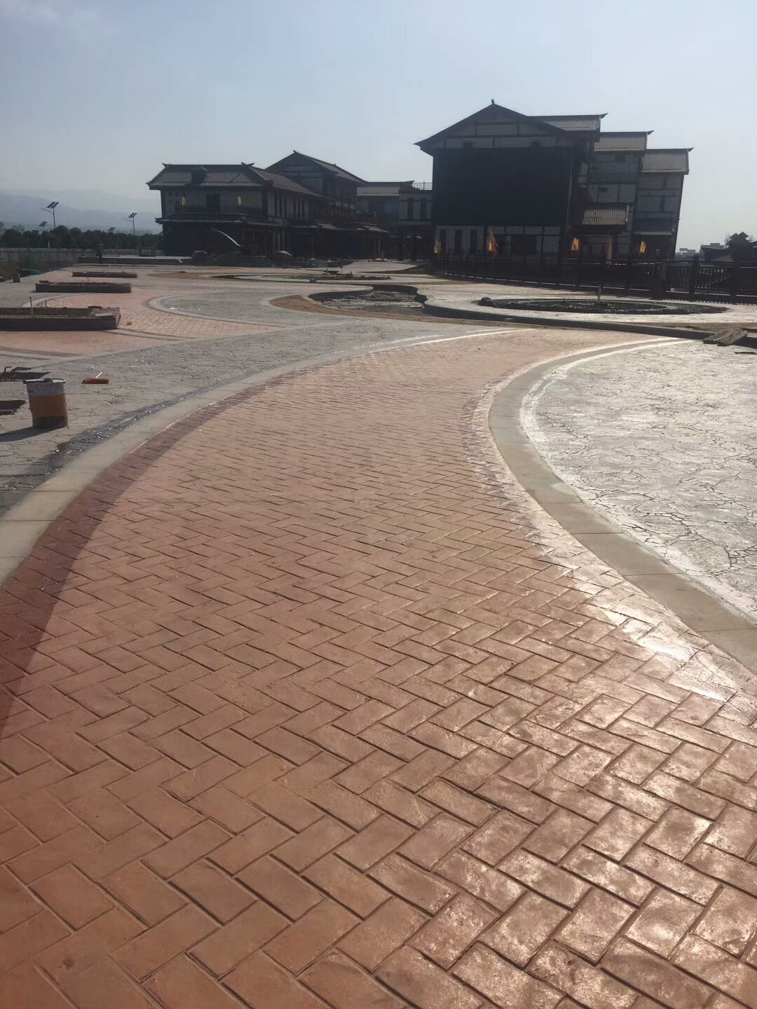 水城三國小鎮藝術壓印地坪