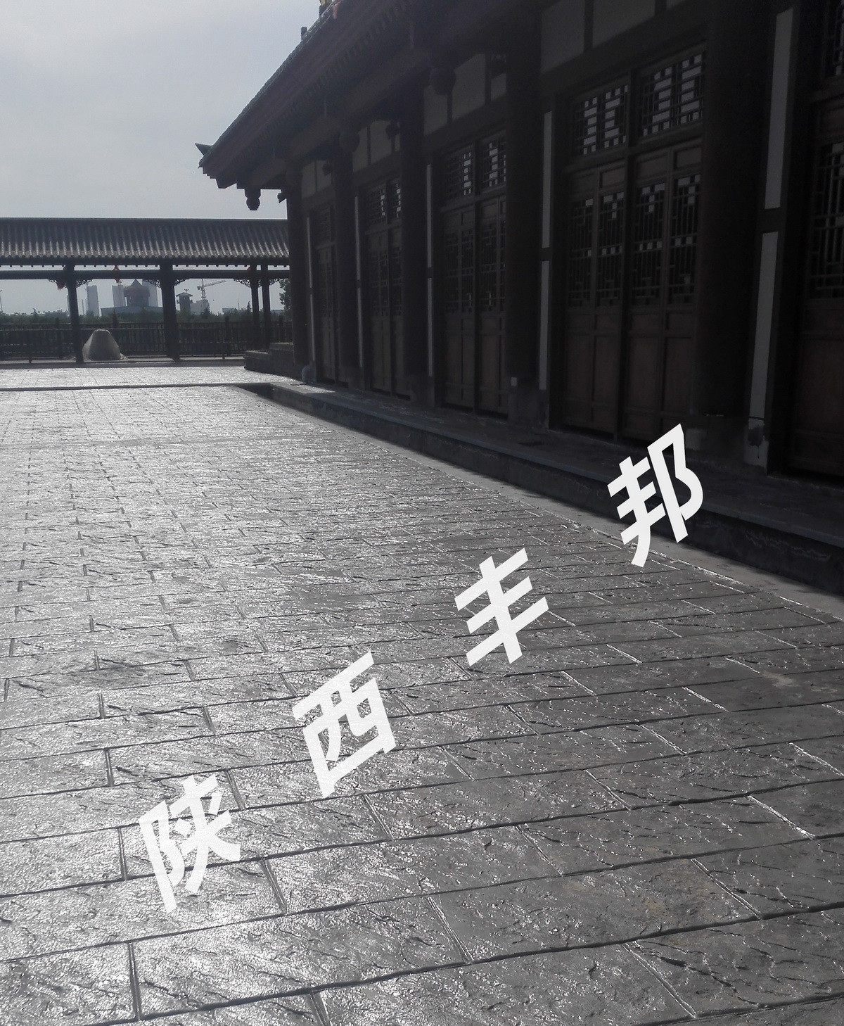 水城三國小鎮藝術壓印地坪