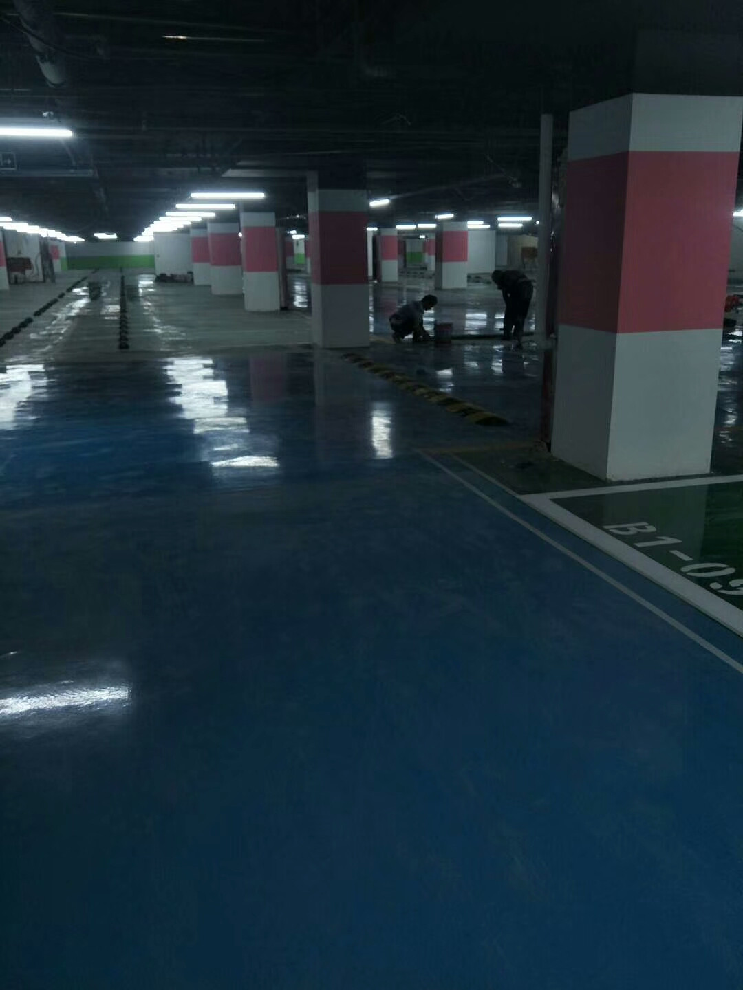 北京居然之家地下停車場環氧地坪