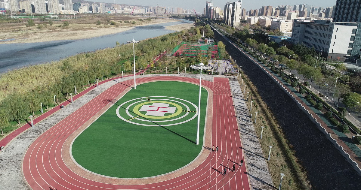 寶雞高新區(qū)濱河生態(tài)園停機坪、運動場