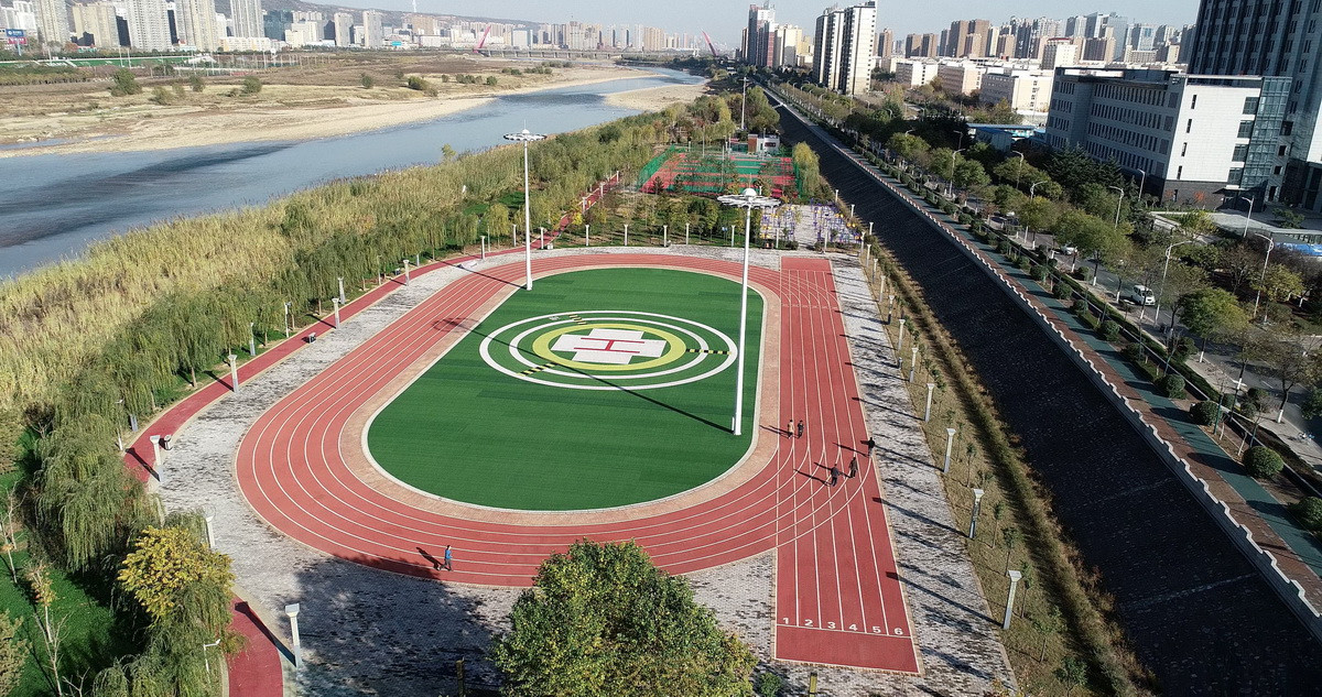 寶雞高新區(qū)濱河生態(tài)園停機坪、運動場