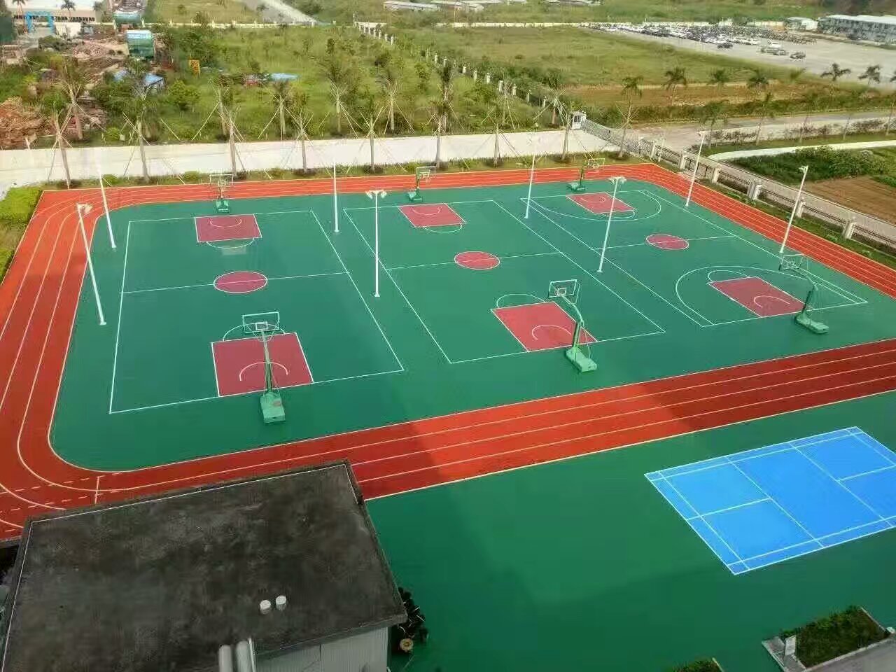 豐邦運(yùn)動場坪展示