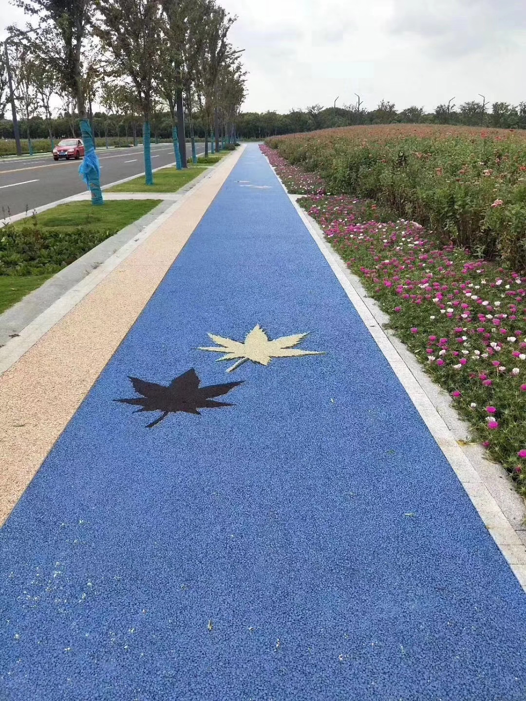 3D立體藝術地坪——楓葉