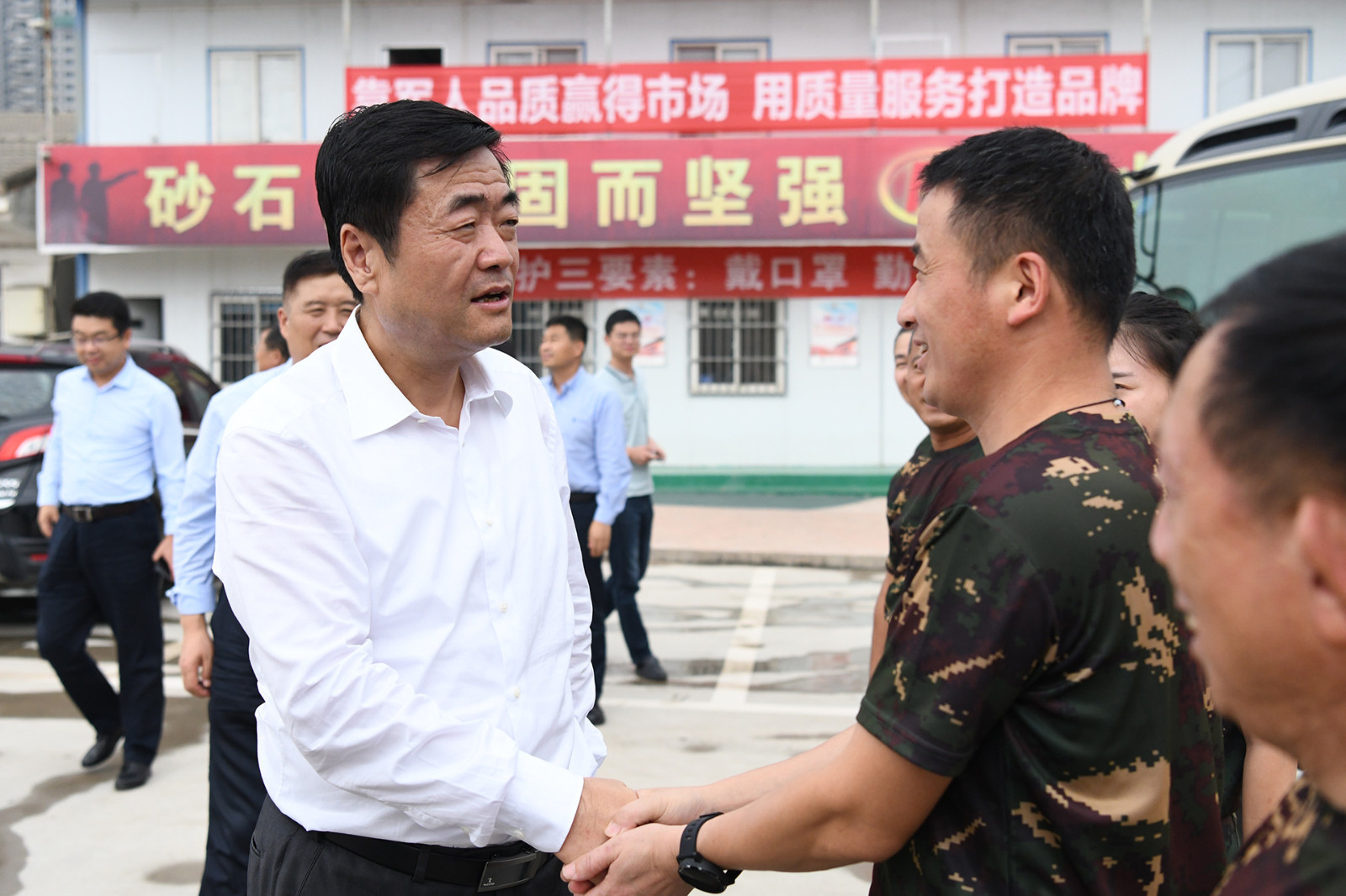 省退役軍人事務(wù)廳黨組書記，廳長(zhǎng)高中印一行蒞臨陜西豐邦調(diào)研指導(dǎo)