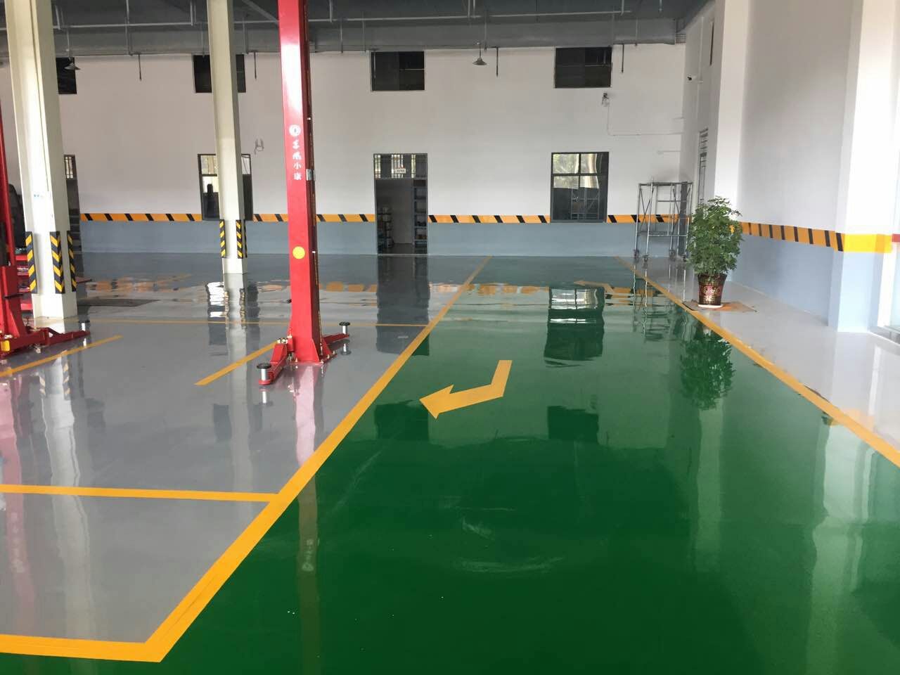 陸港集團寶雞車間環氧地坪