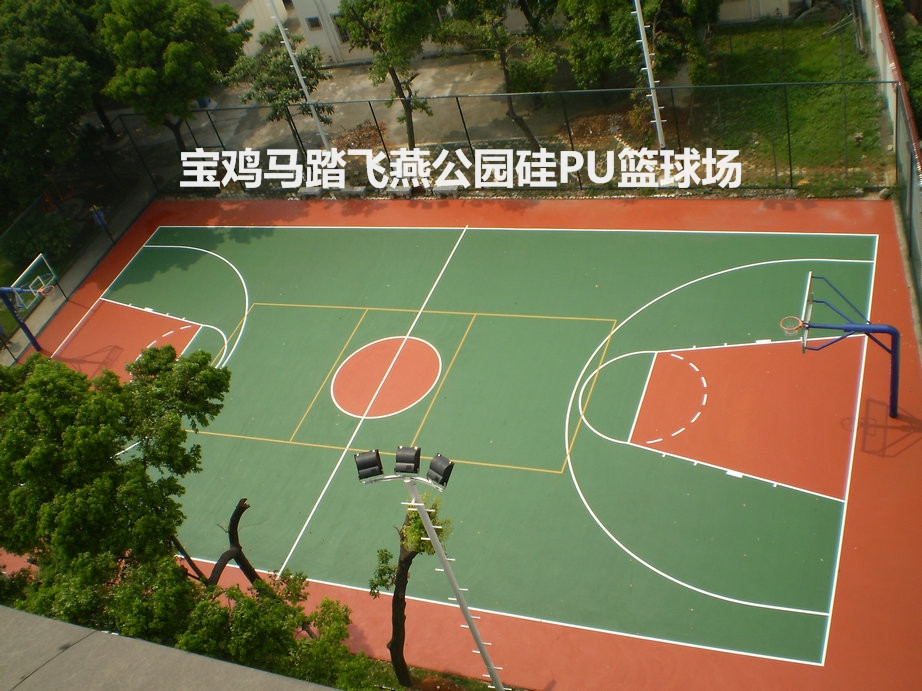 寶雞馬踏飛燕公園硅PU球場