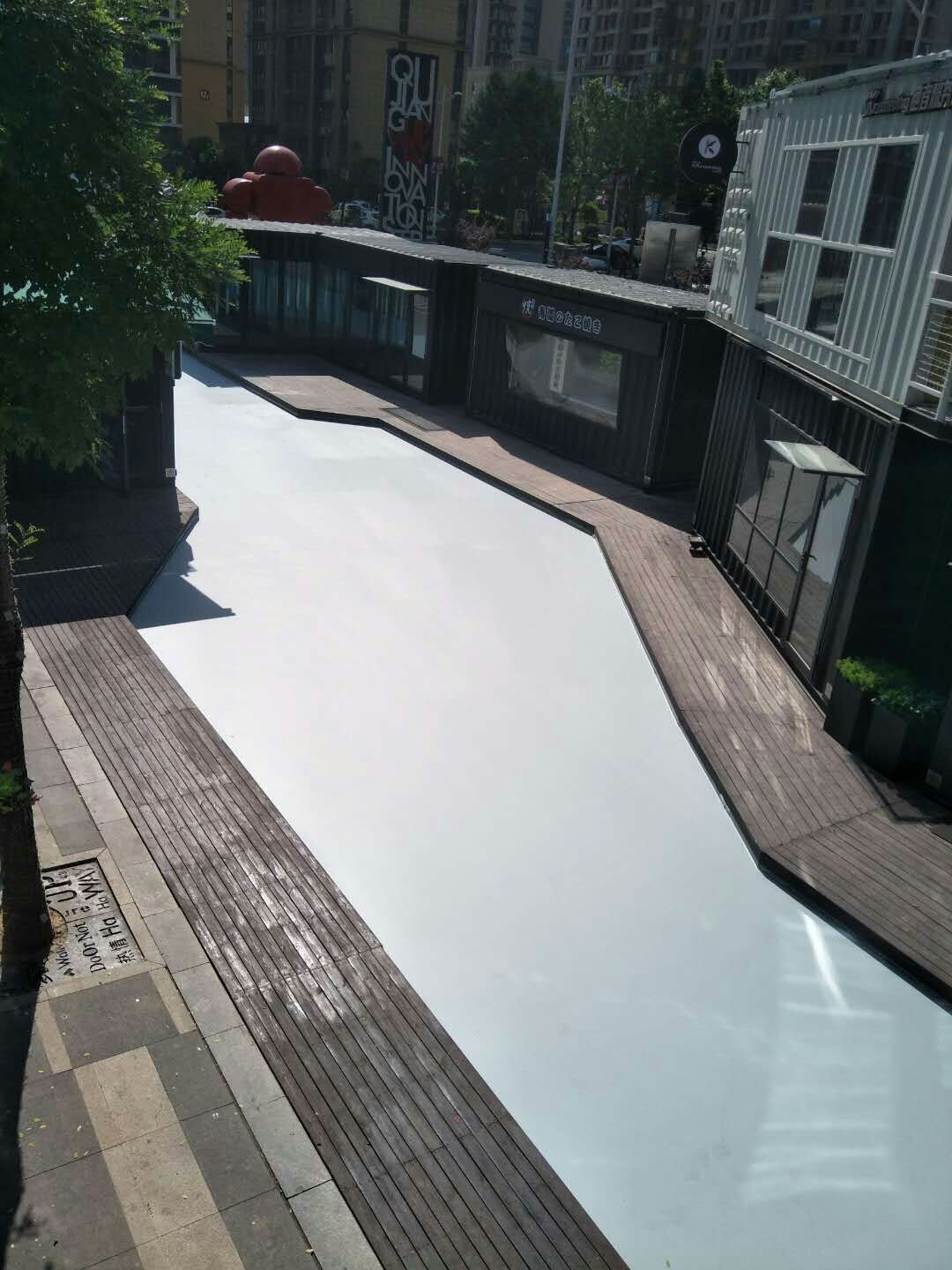 西安創客空間硅PU場坪