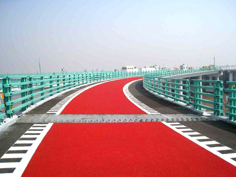 高速路匝道陶瓷顆粒防滑路面